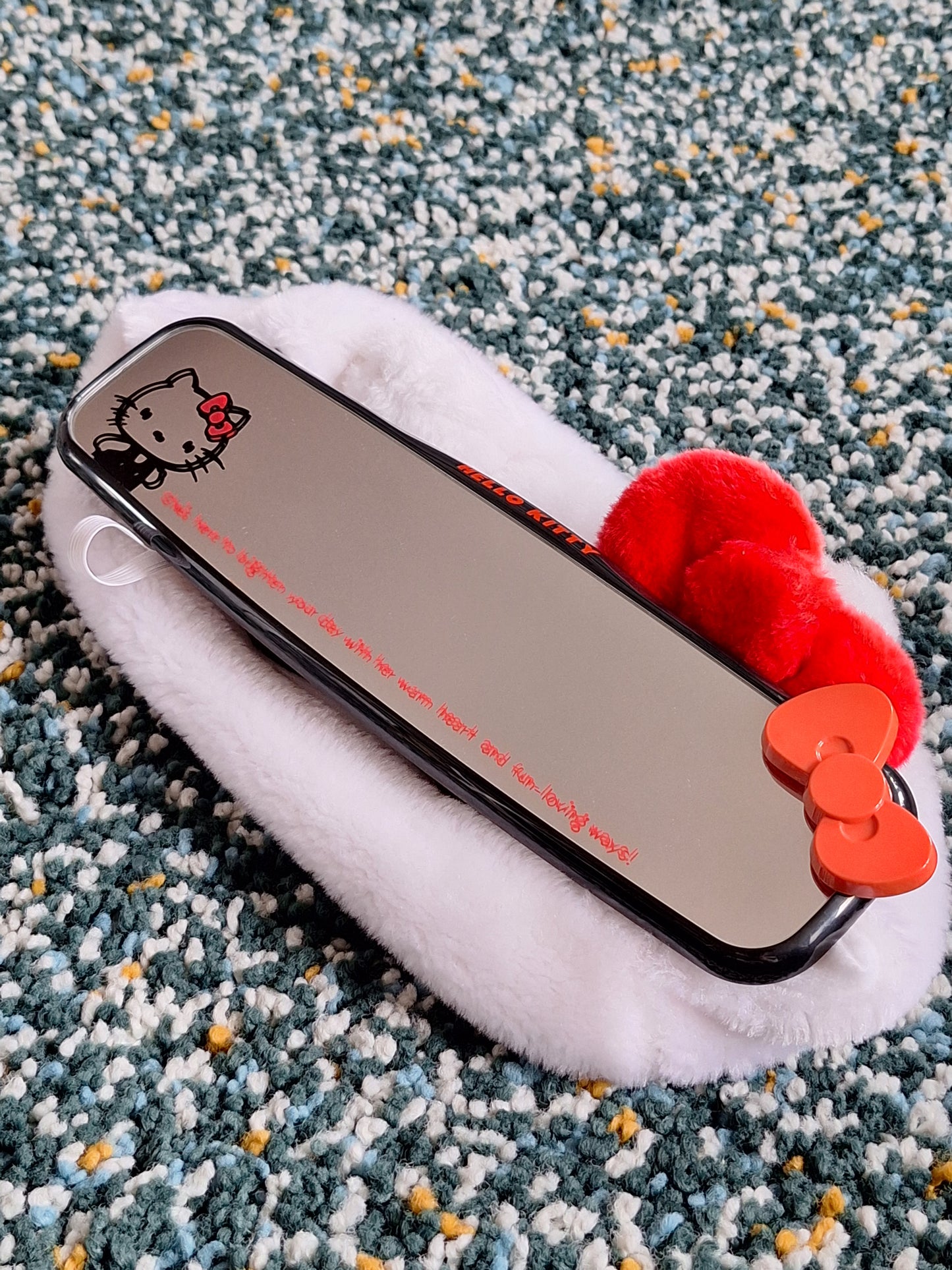 Hello Kitty Universal Clip On Mirror+Cover
