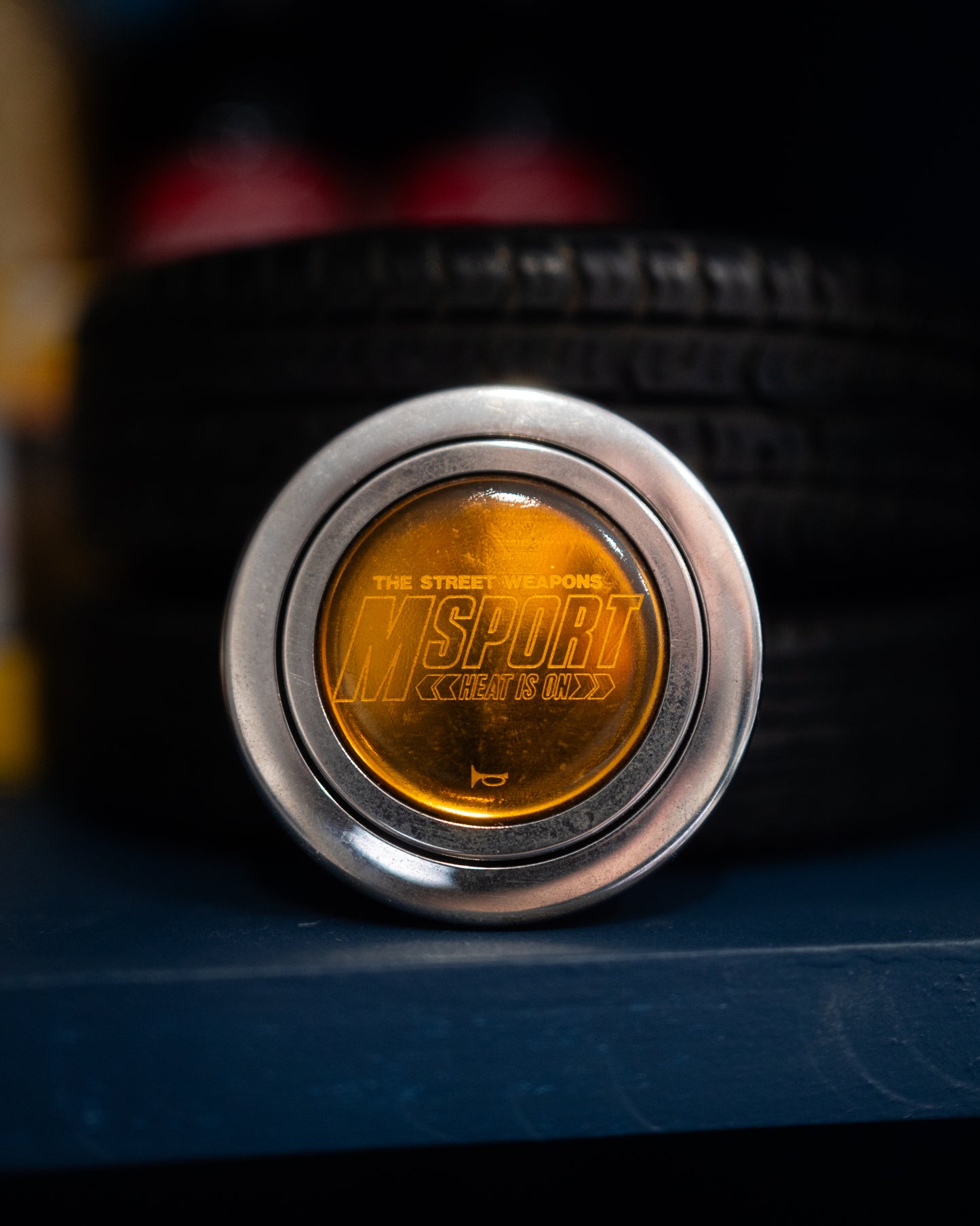 M.Sport Silver/Gold Horn Button
