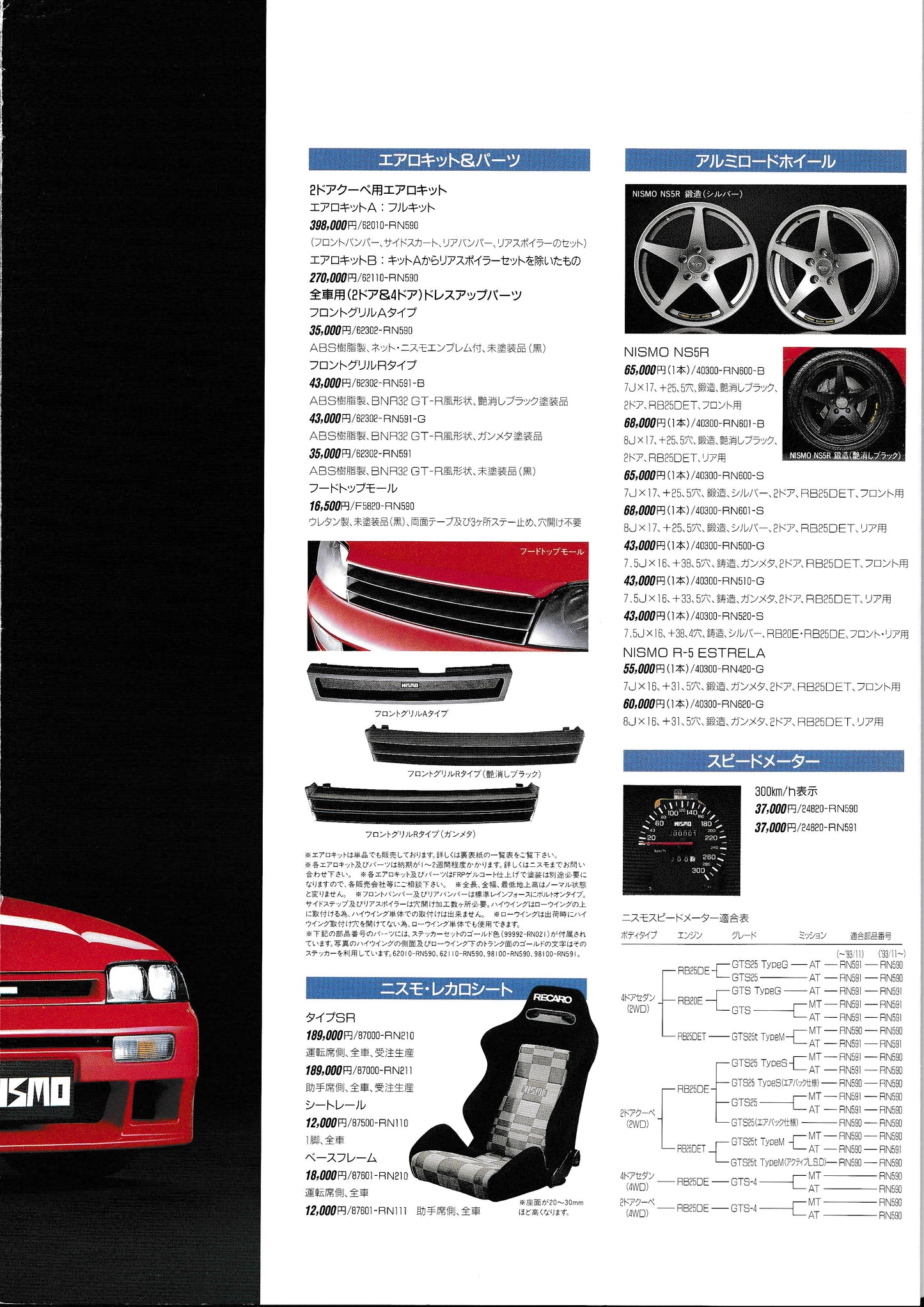 Nissan R33 Skyline NISMO Brochure