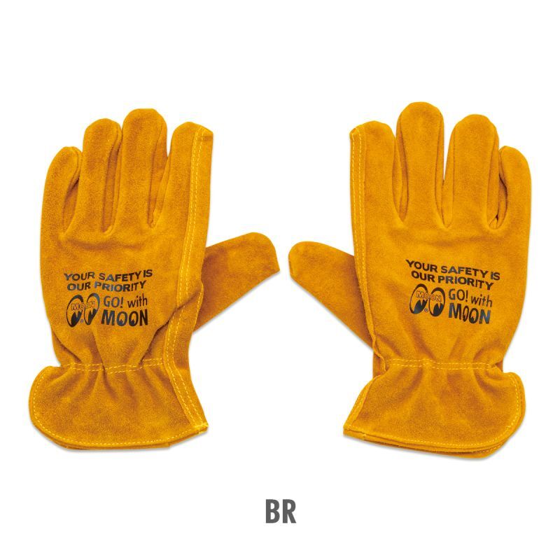 Mooneyes Leather Work Gloves