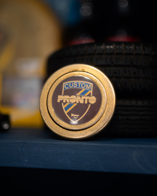 Custom Pronto Gold/Gold Horn Button