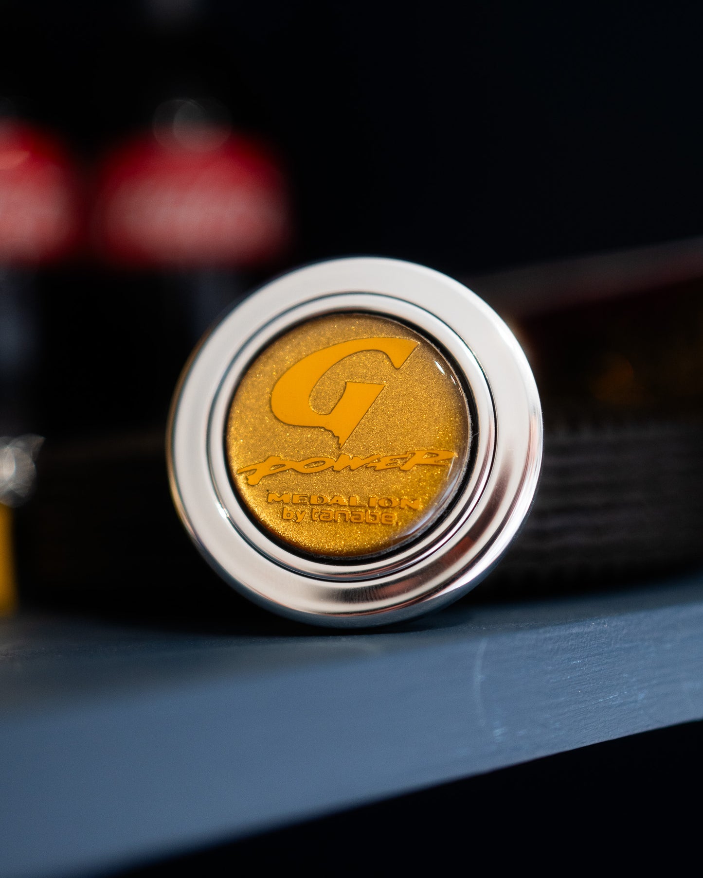 GPower Tanabe Gold/Silver Horn Button