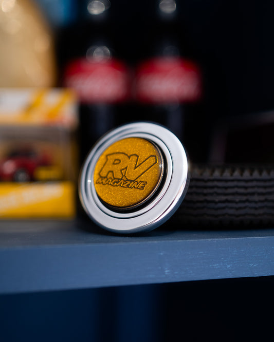 RV Gold/Silver Horn Button